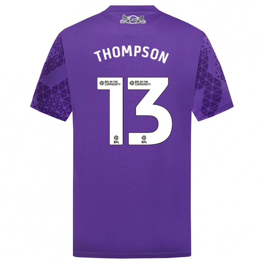 Danxen Børn Luke Thompson #13 Lilla Hvid Målmandstrøje 2025/26 Trøje T-shirt