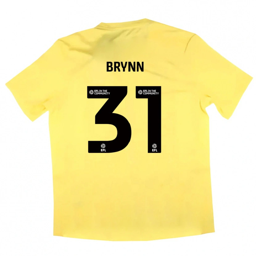 Danxen Børn Sol Brynn #31 Gul Sort Målmandstrøje 2025/26 Trøje T-shirt