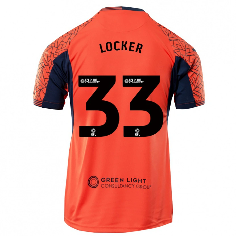 Danxen Børn Amber Locker #33 Orange Sort Målmandstrøje 2025/26 Trøje T-shirt
