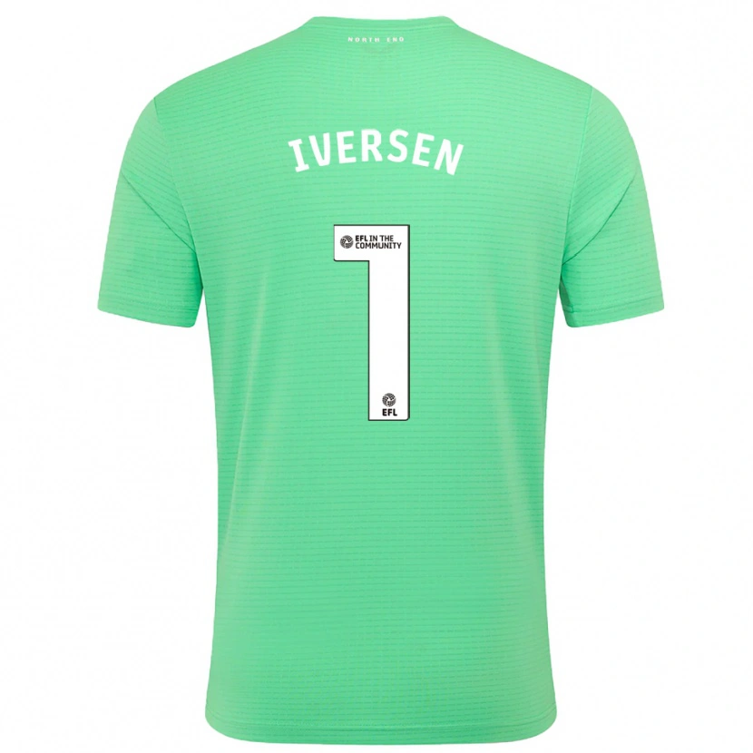 Danxen Børn Daniel Iversen #1 Pastel Turkis Målmandstrøje 2025/26 Trøje T-shirt