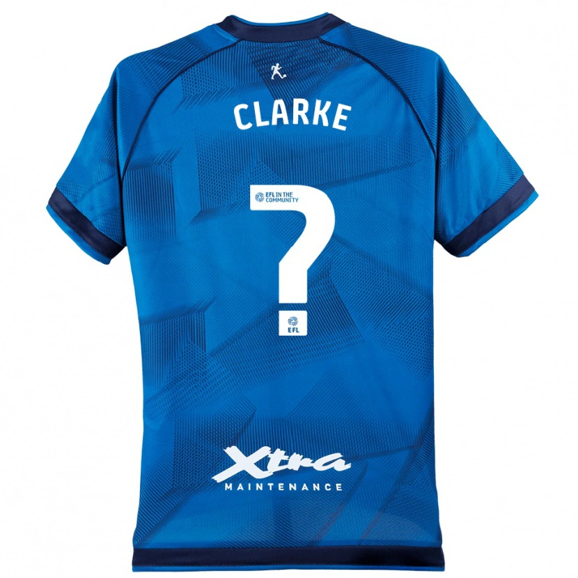 Danxen Børn Kenny Clarke #0 Blå Hvid Målmandstrøje 2025/26 Trøje T-shirt