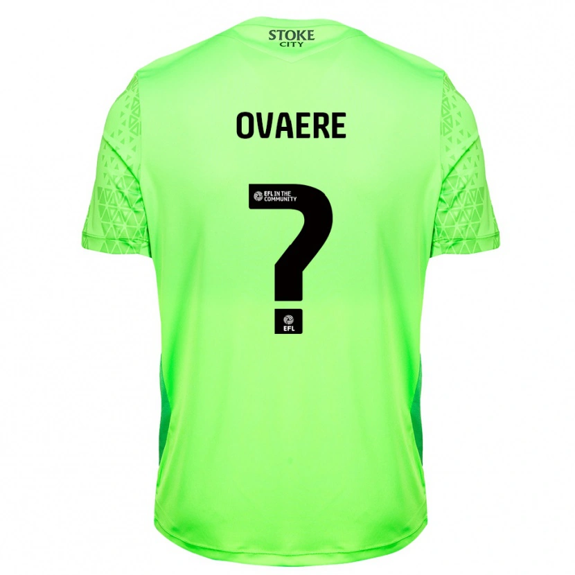 Danxen Børn Hayden Ovaere #0 Grøn Sort Målmandstrøje 2025/26 Trøje T-shirt