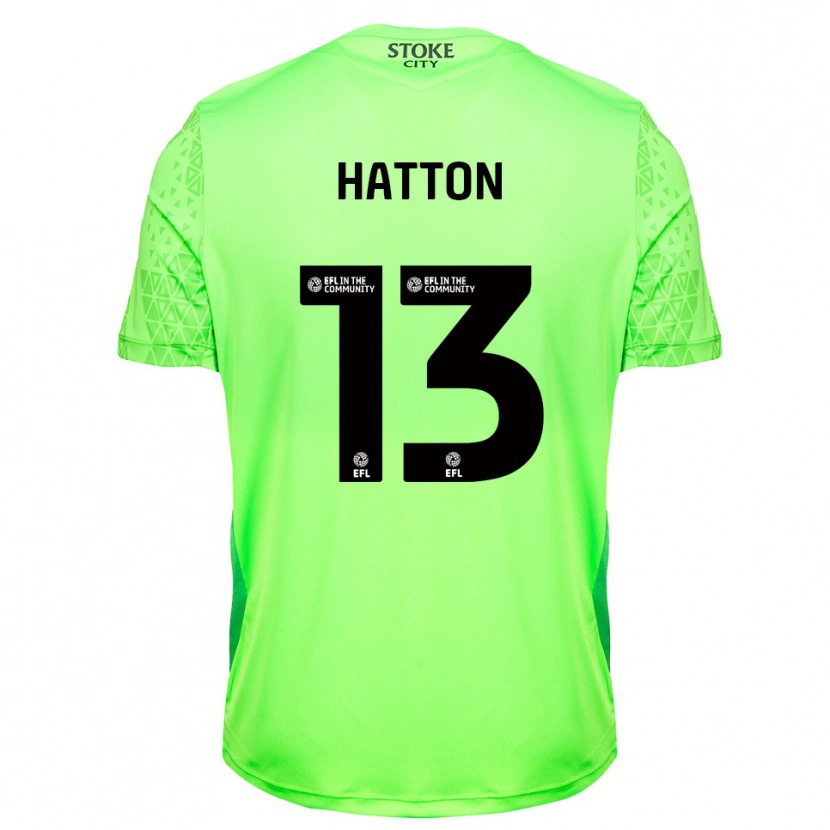 Danxen Børn Oscar Hatton #13 Grøn Sort Målmandstrøje 2025/26 Trøje T-shirt