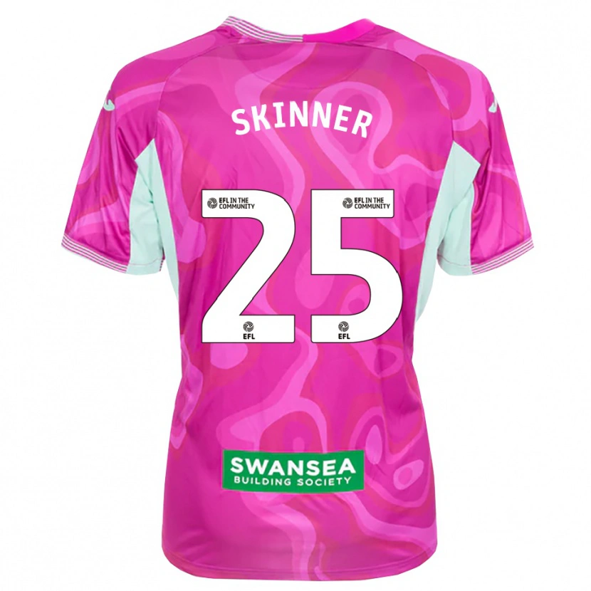 Danxen Børn Claire Skinner #25 Magenta Hvid Målmandstrøje 2025/26 Trøje T-shirt