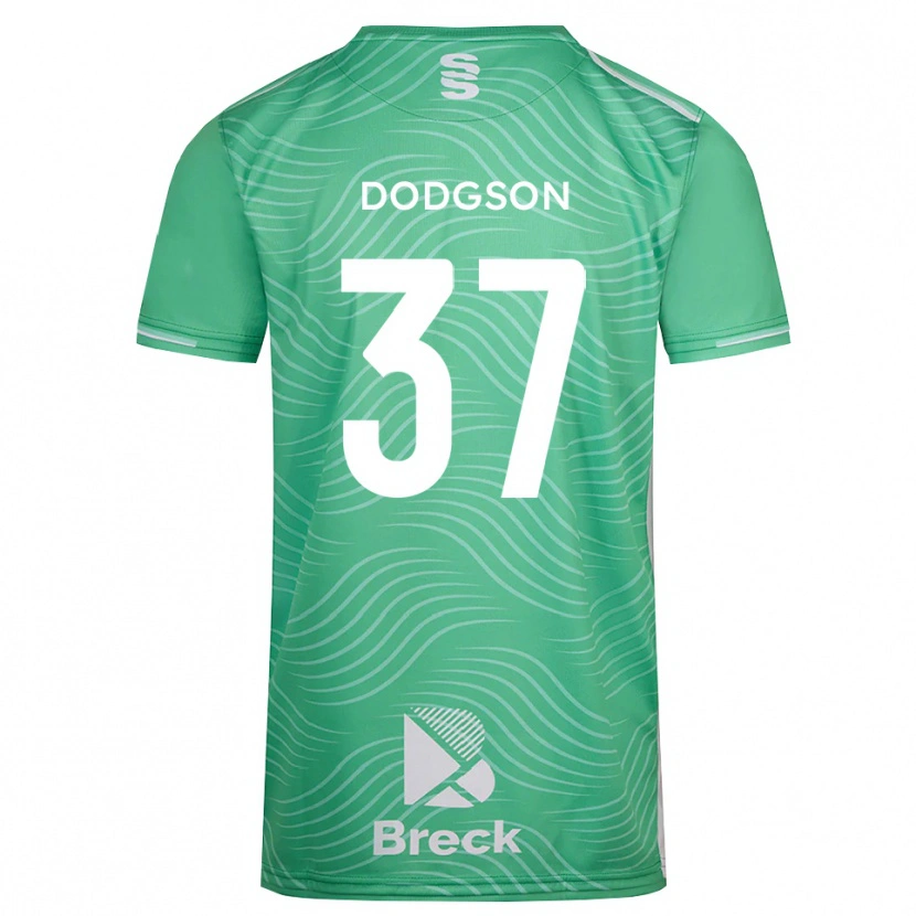 Danxen Børn Ewan Dodgson #37 Medium Turkis Målmandstrøje 2025/26 Trøje T-shirt
