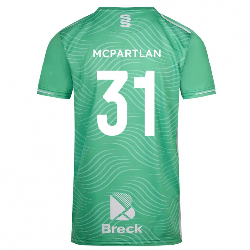 Danxen Børn Cian McPartlan #31 Medium Turkis Målmandstrøje 2025/26 Trøje T-shirt