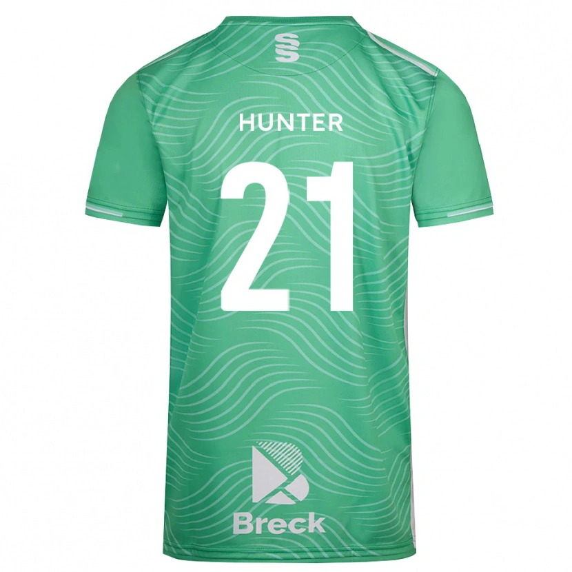 Danxen Børn Megan Hunter #21 Medium Turkis Målmandstrøje 2025/26 Trøje T-shirt