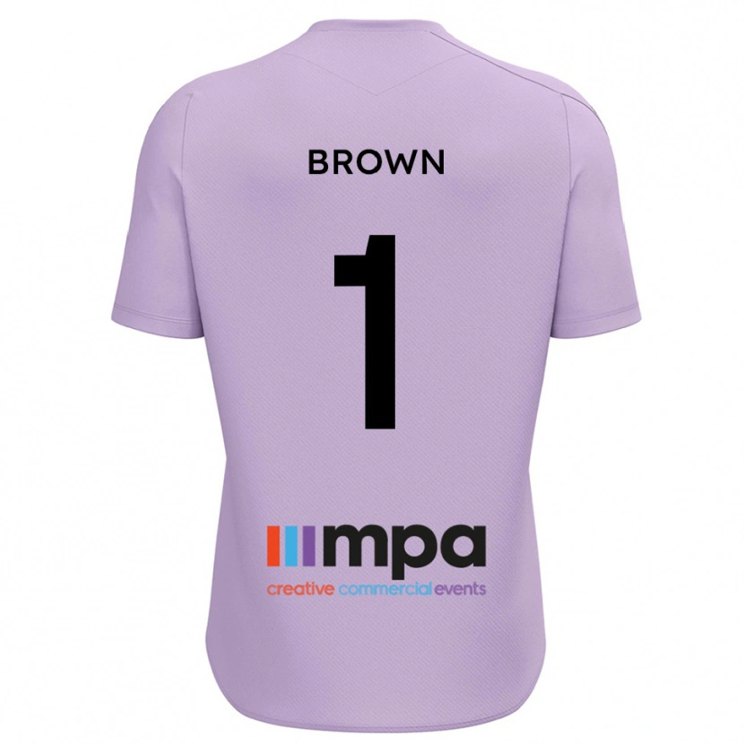 Danxen Børn Rory Brown #1 Violet Sort Målmandstrøje 2025/26 Trøje T-shirt