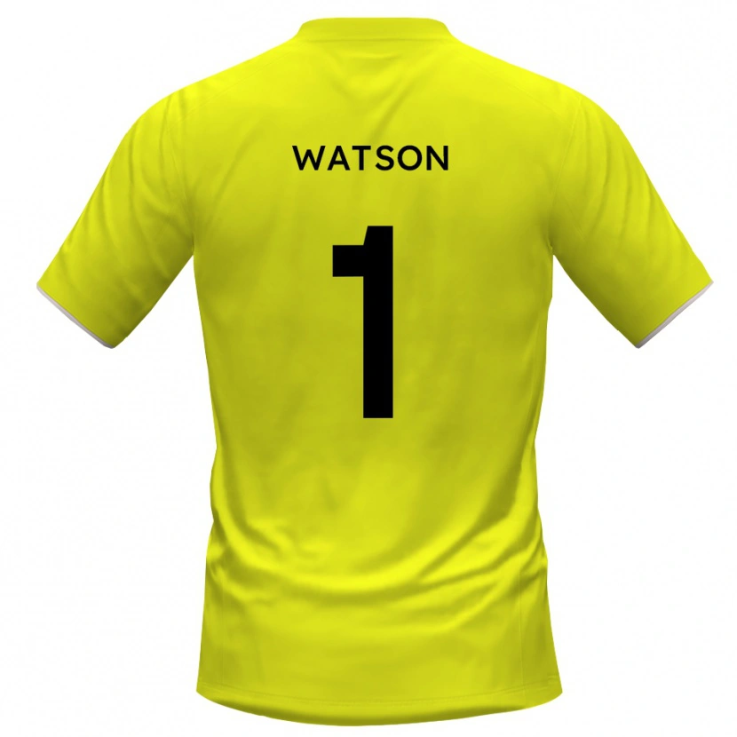 Danxen Børn Rory Watson #1 Gul Sort Målmandstrøje 2025/26 Trøje T-shirt