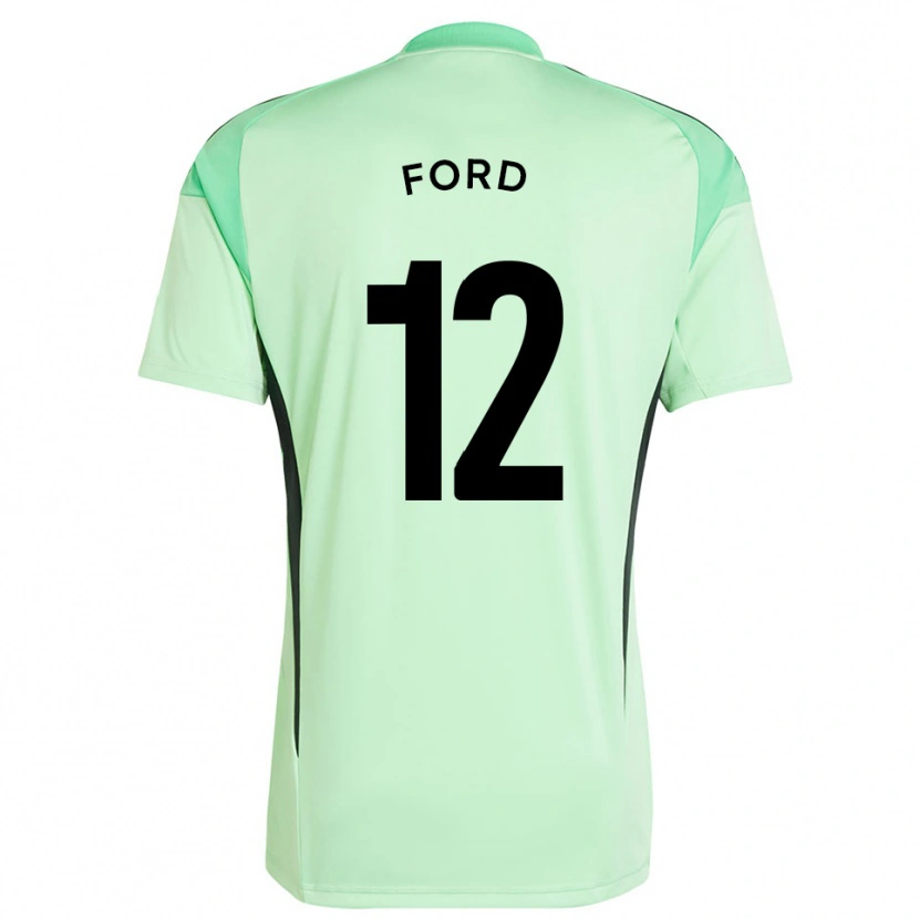 Danxen Børn Nathaniel Ford #12 Græs Grøn Sort Målmandstrøje 2025/26 Trøje T-shirt