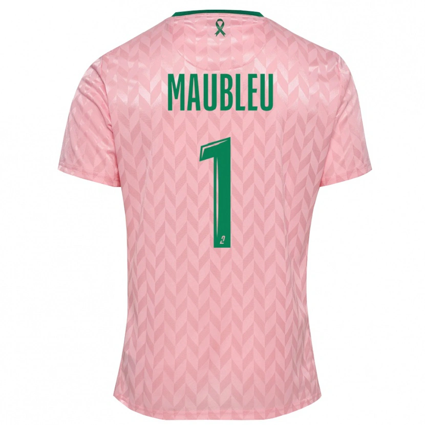 Danxen Børn Brice Maubleu #1 Pink Grøn Målmandstrøje 2025/26 Trøje T-shirt