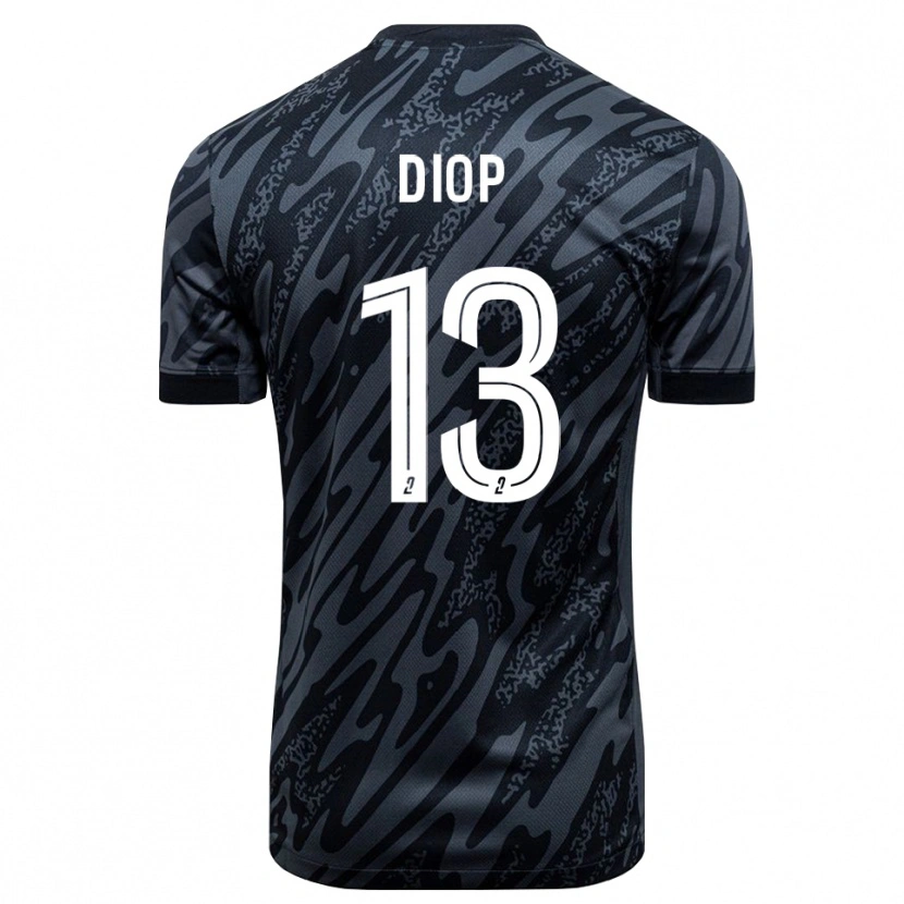 Danxen Børn Mamadou Diop #13 Grå Sort Målmandstrøje 2025/26 Trøje T-shirt