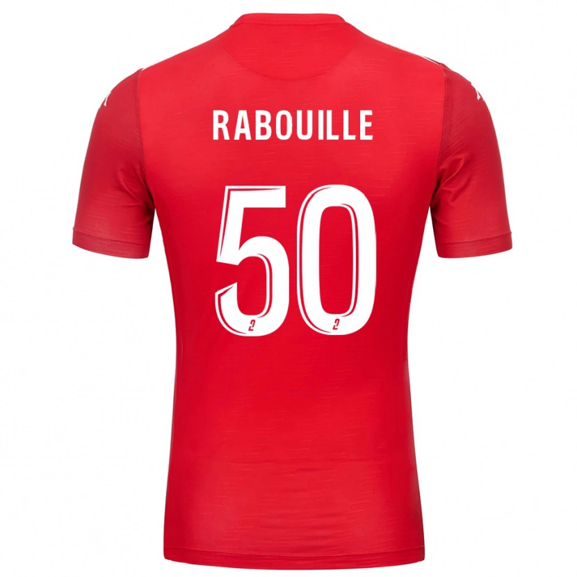 Danxen Børn Valentin Rabouille #50 Rød Hvid Målmandstrøje 2025/26 Trøje T-shirt