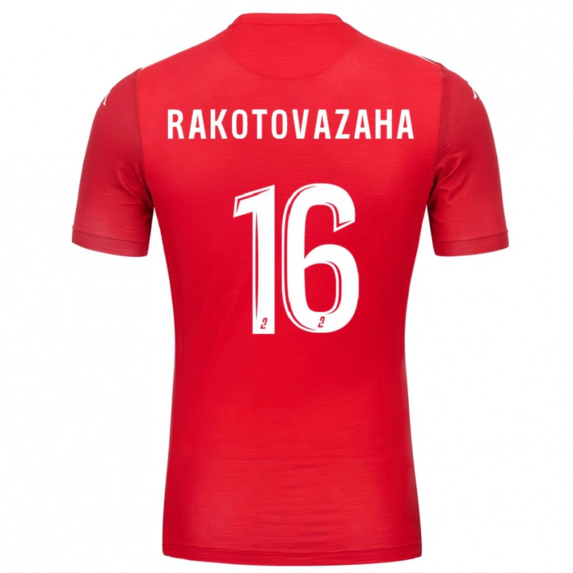 Danxen Børn Allan Rakotovazaha #16 Rød Hvid Målmandstrøje 2025/26 Trøje T-shirt