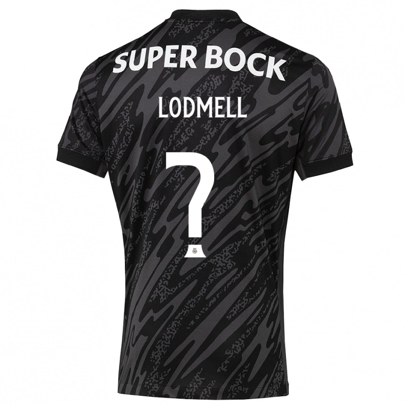 Danxen Børn William Lodmell #0 Grå Sort Hvid Målmandstrøje 2025/26 Trøje T-shirt