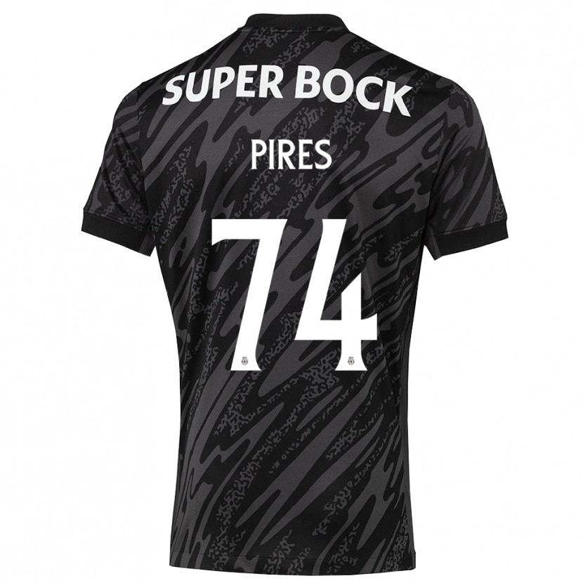 Danxen Børn Guilherme Pires #74 Grå Sort Hvid Målmandstrøje 2025/26 Trøje T-shirt