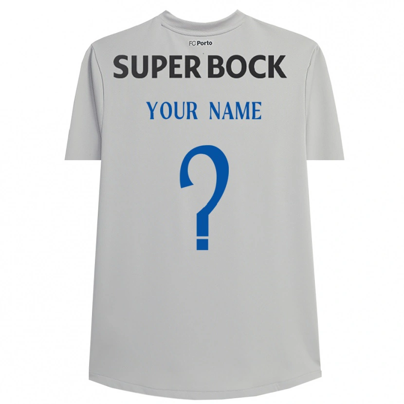 Danxen Børn FC Porto Lysegrå Sort Målmandstrøje 2025/26 Trøje T-shirt