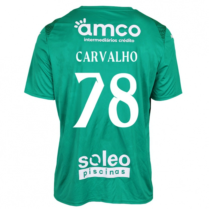 Danxen Børn João Carvalho #78 Grøn Hvid Målmandstrøje 2025/26 Trøje T-shirt