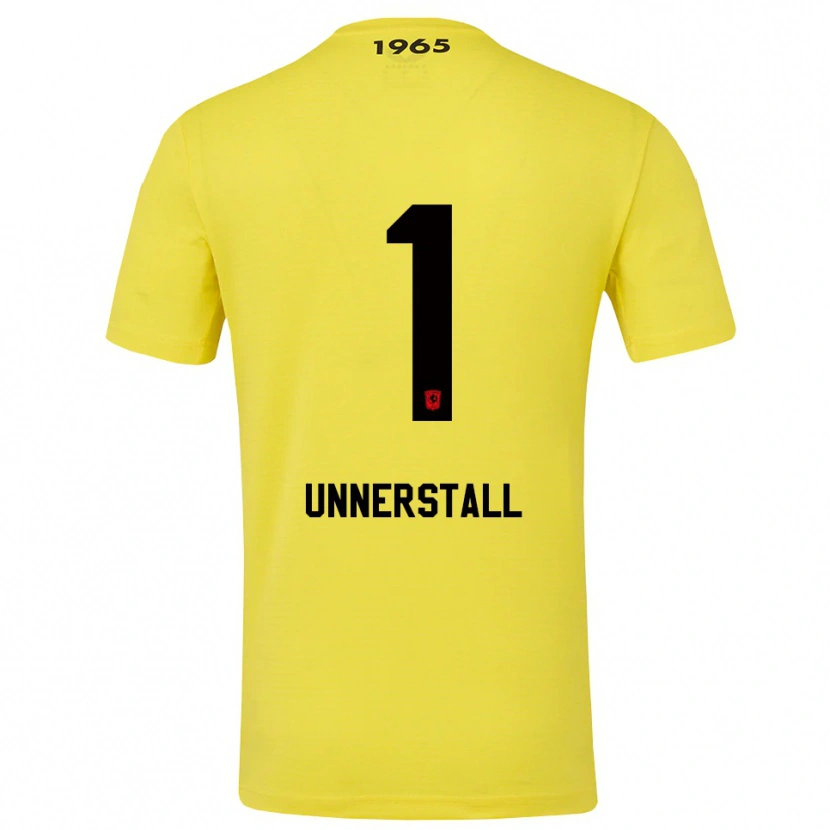 Danxen Børn Lars Unnerstall #1 Gul Sort Målmandstrøje 2025/26 Trøje T-shirt