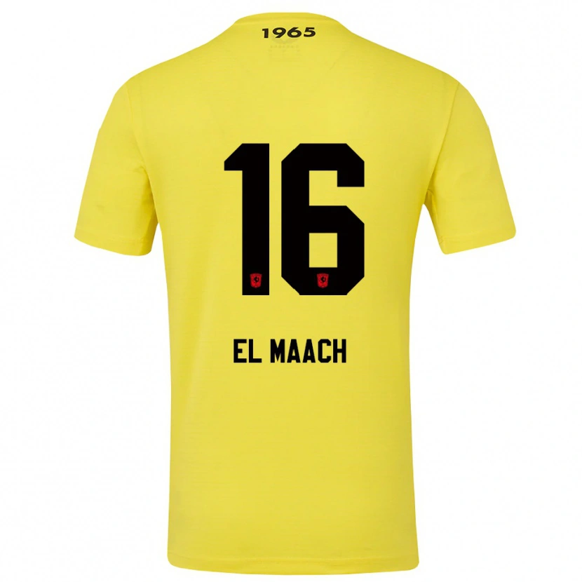 Danxen Børn Issam El Maach #16 Gul Sort Målmandstrøje 2025/26 Trøje T-shirt