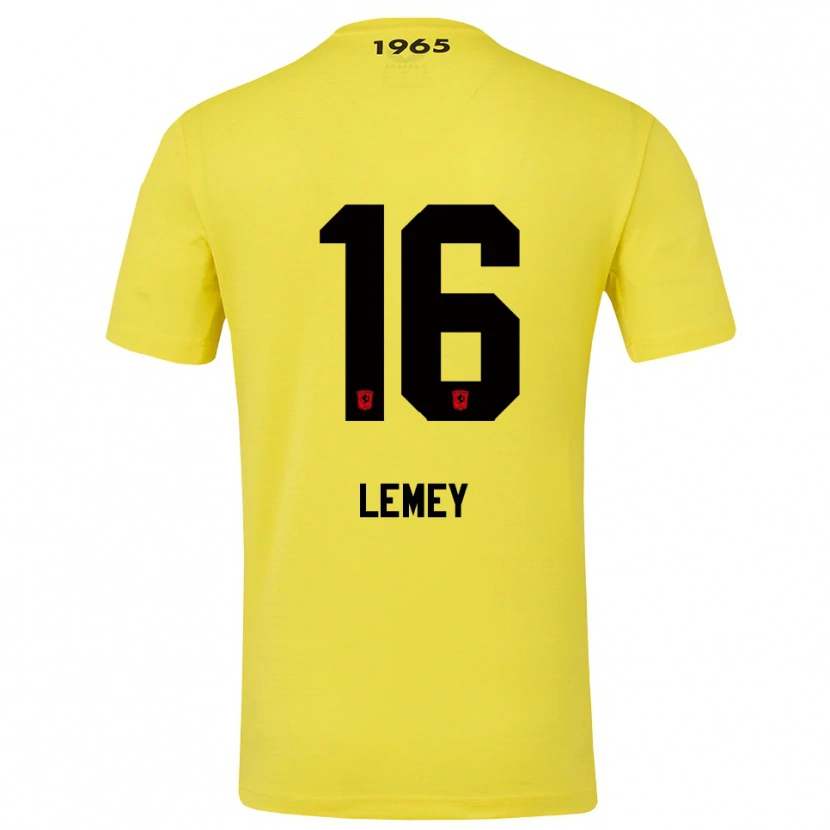 Danxen Børn Diede Lemey #16 Gul Sort Målmandstrøje 2025/26 Trøje T-shirt