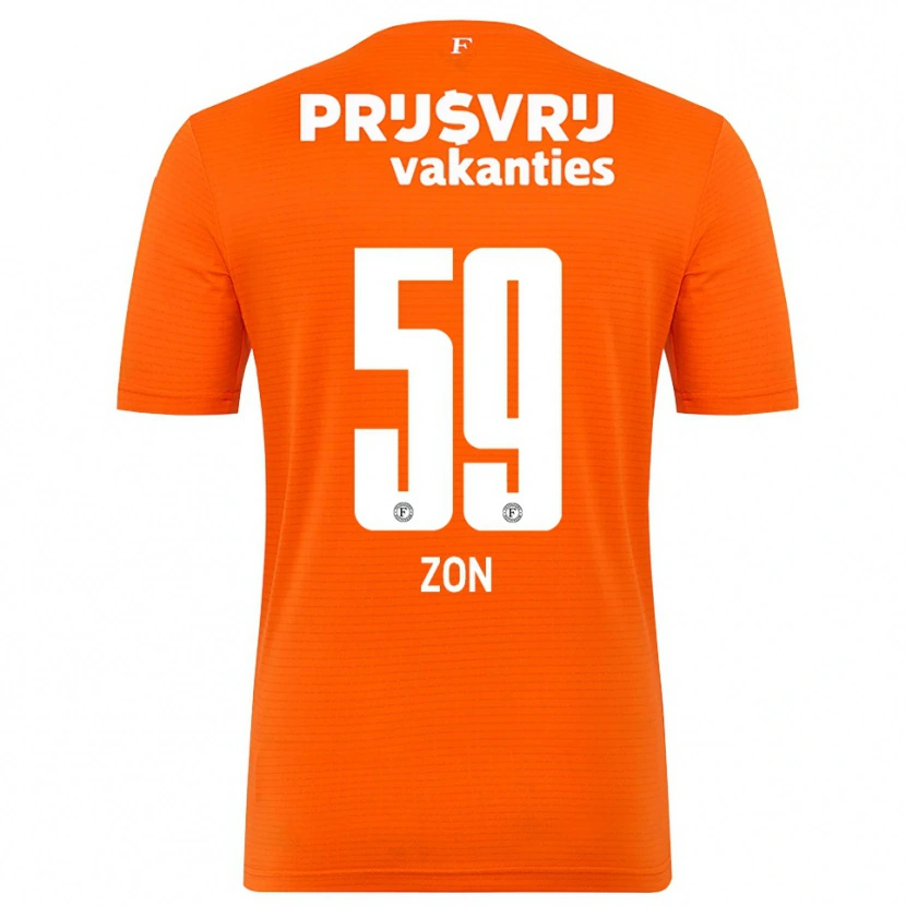 Danxen Børn Oier Zon #59 Orange Sort Målmandstrøje 2025/26 Trøje T-shirt