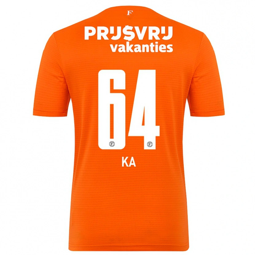 Danxen Børn Ismail Ka #64 Orange Sort Målmandstrøje 2025/26 Trøje T-shirt