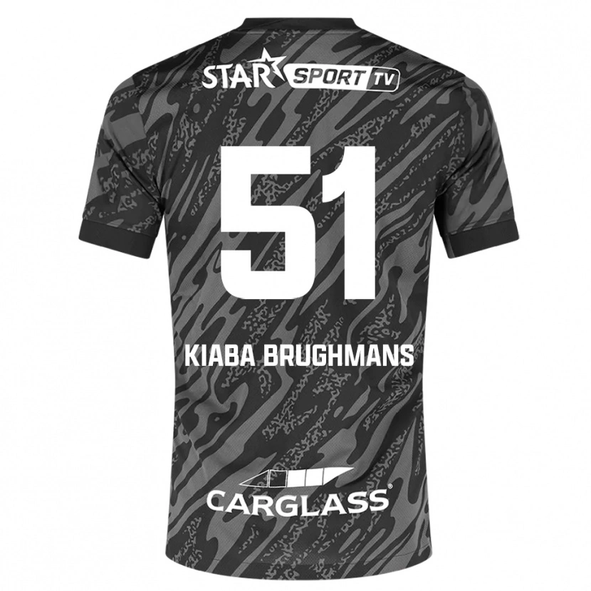 Danxen Børn Lucca Brughmans #51 Mørkegrå Sort Målmandstrøje 2025/26 Trøje T-shirt