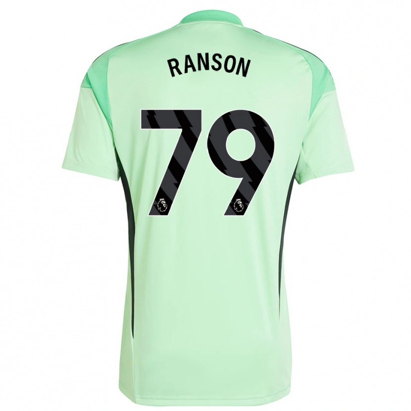 Danxen Børn Khari Ranson #79 Lysegrøn Sort Målmandstrøje 2025/26 Trøje T-shirt