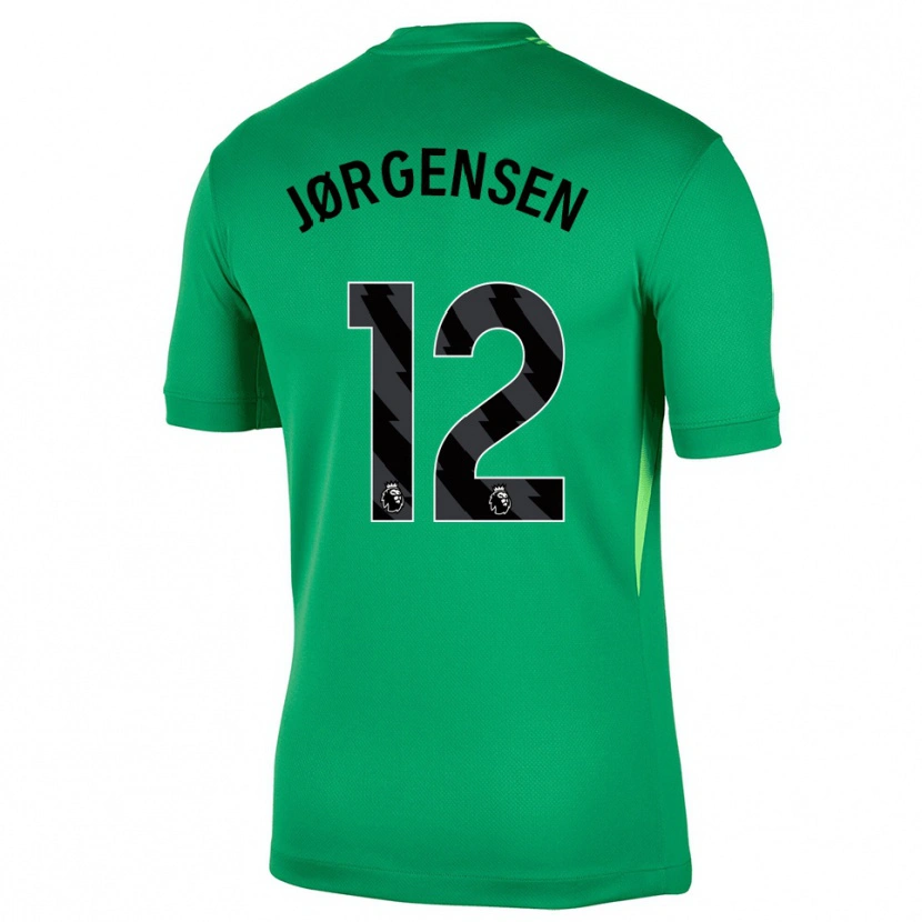 Danxen Børn Filip Jørgensen #12 Grøn Sort Målmandstrøje 2025/26 Trøje T-shirt