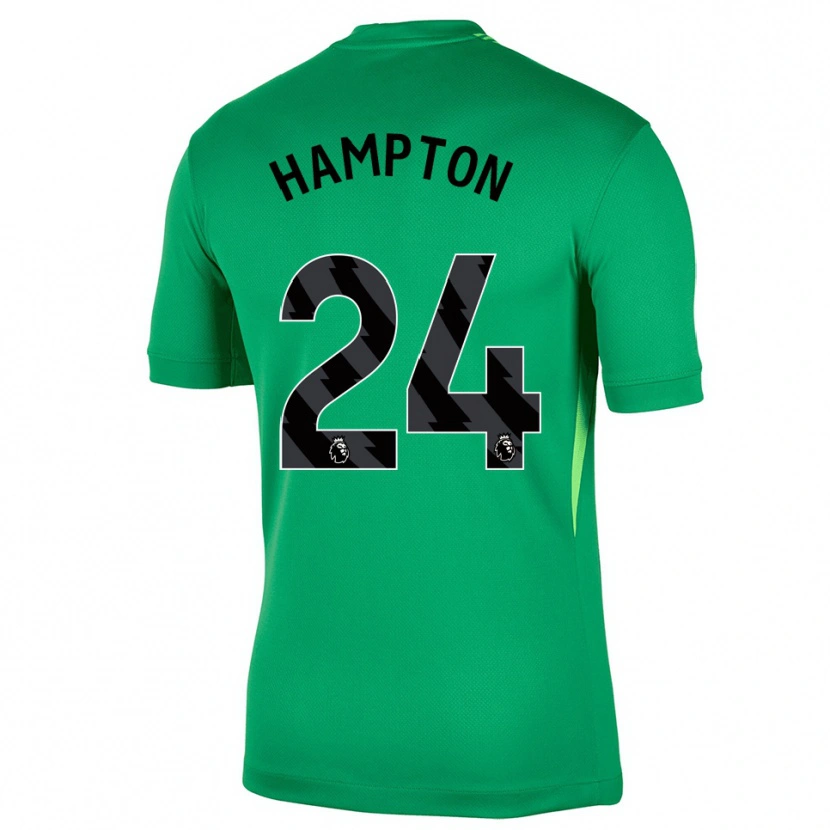 Danxen Børn Hannah Hampton #24 Grøn Sort Målmandstrøje 2025/26 Trøje T-shirt