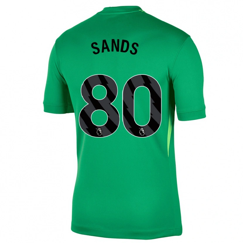 Danxen Børn Hudson Sands #80 Grøn Sort Målmandstrøje 2025/26 Trøje T-shirt