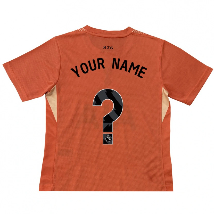 Danxen Børn Tottenham Hotspur Orange Sort Målmandstrøje 2025/26 Trøje T-shirt