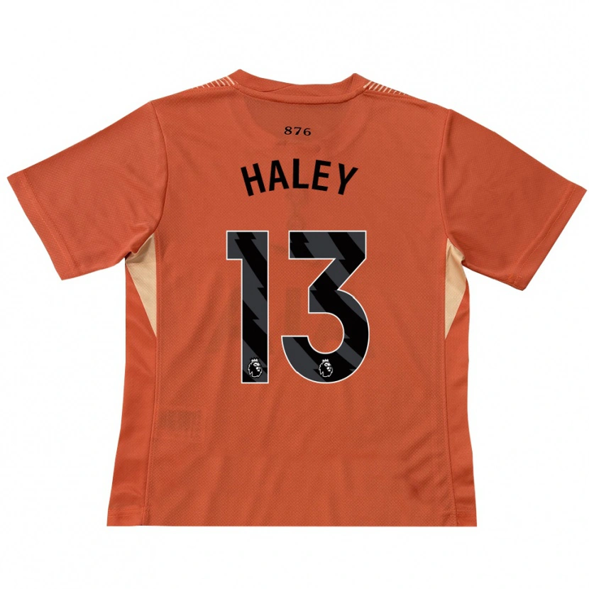 Danxen Børn Micah Haley #13 Orange Sort Målmandstrøje 2025/26 Trøje T-shirt
