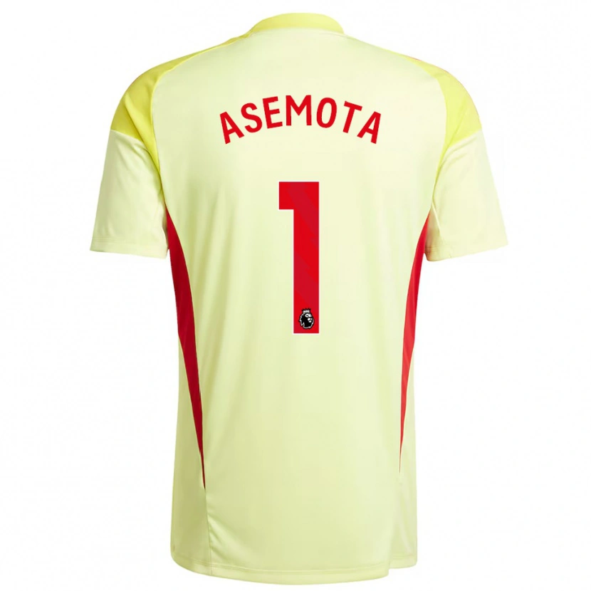 Danxen Børn Owen Asemota #1 Lysegul Målmandstrøje 2025/26 Trøje T-shirt