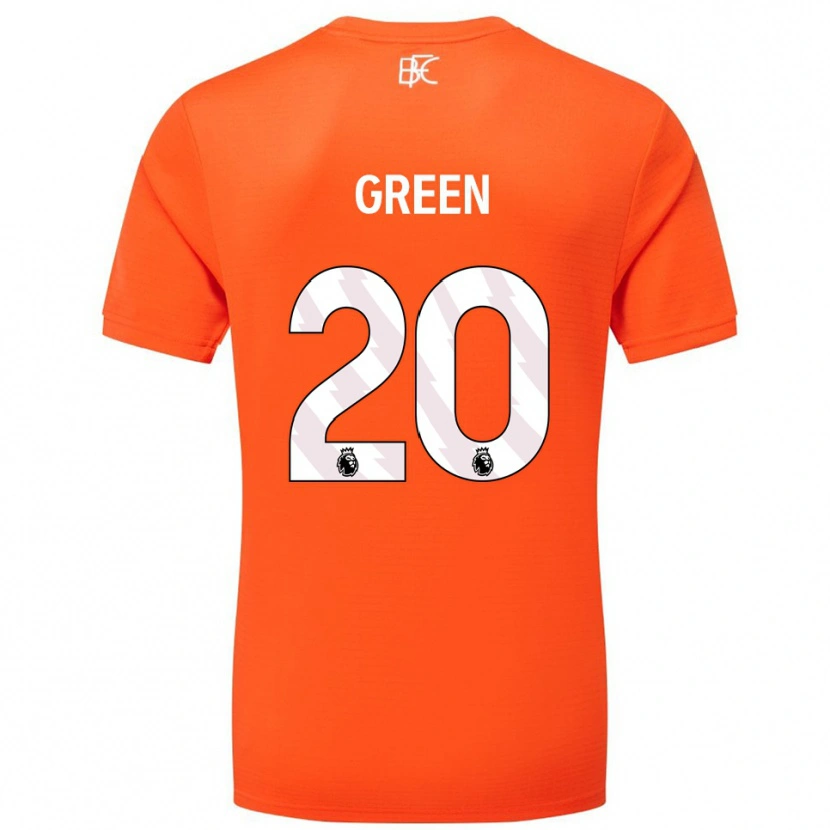 Danxen Børn Etienne Green #20 Orange Hvid Målmandstrøje 2025/26 Trøje T-shirt