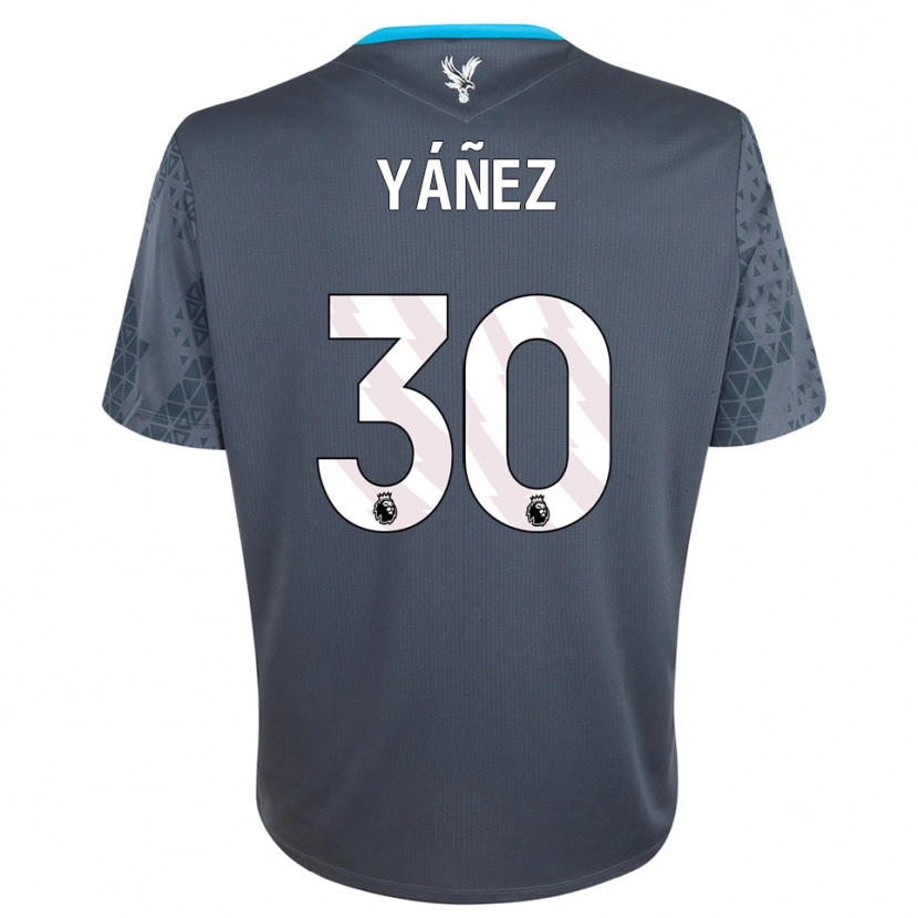 Danxen Børn Shae Yáñez #30 Mørkegrå Hvid Målmandstrøje 2025/26 Trøje T-shirt