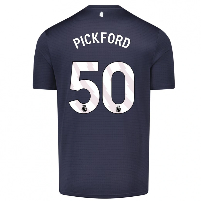 Danxen Børn George Pickford #50 Sort Hvid Målmandstrøje 2025/26 Trøje T-shirt