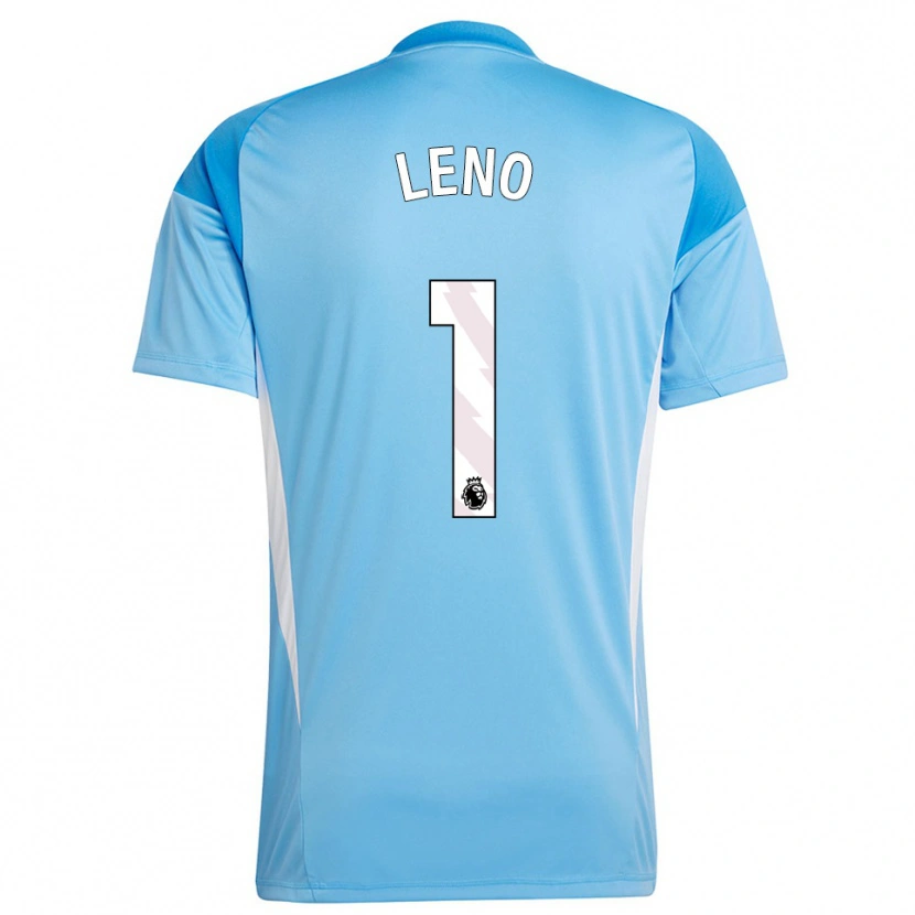 Danxen Børn Bernd Leno #1 Blå Hvid Målmandstrøje 2025/26 Trøje T-shirt