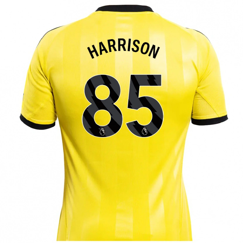 Danxen Børn Adam Harrison #85 Gul Sort Målmandstrøje 2025/26 Trøje T-shirt