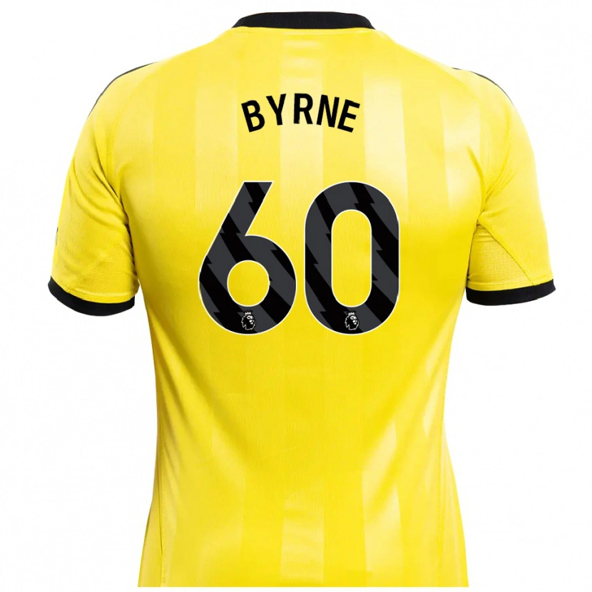 Danxen Børn Reece Byrne #60 Gul Sort Målmandstrøje 2025/26 Trøje T-shirt