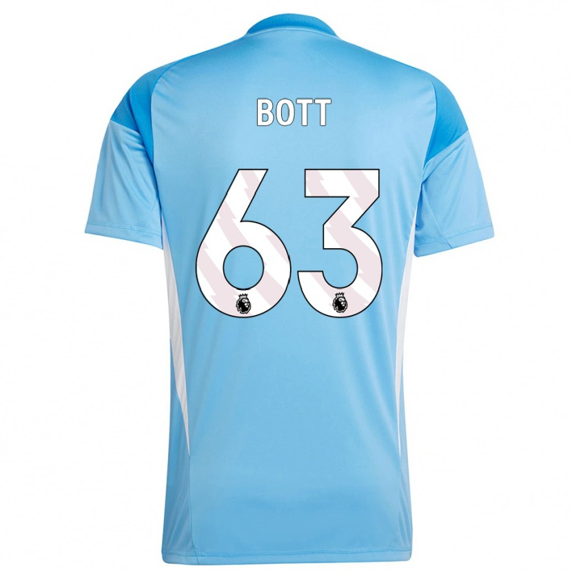 Danxen Børn Aaron Bott #63 Blå Hvid Målmandstrøje 2025/26 Trøje T-shirt