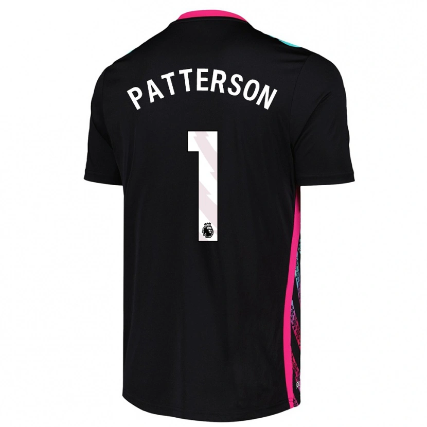 Danxen Børn Anthony Patterson #1 Sort Hvid Målmandstrøje 2025/26 Trøje T-shirt