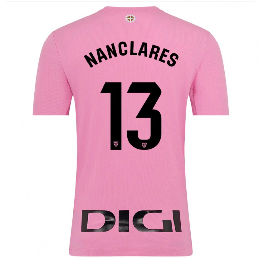 Danxen Børn Adriana Nanclares Romero #13 Pink Sort Målmandstrøje 2025/26 Trøje T-shirt
