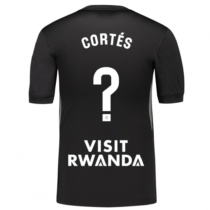 Danxen Børn Lucas Cortés #0 Sort Hvid Målmandstrøje 2025/26 Trøje T-shirt