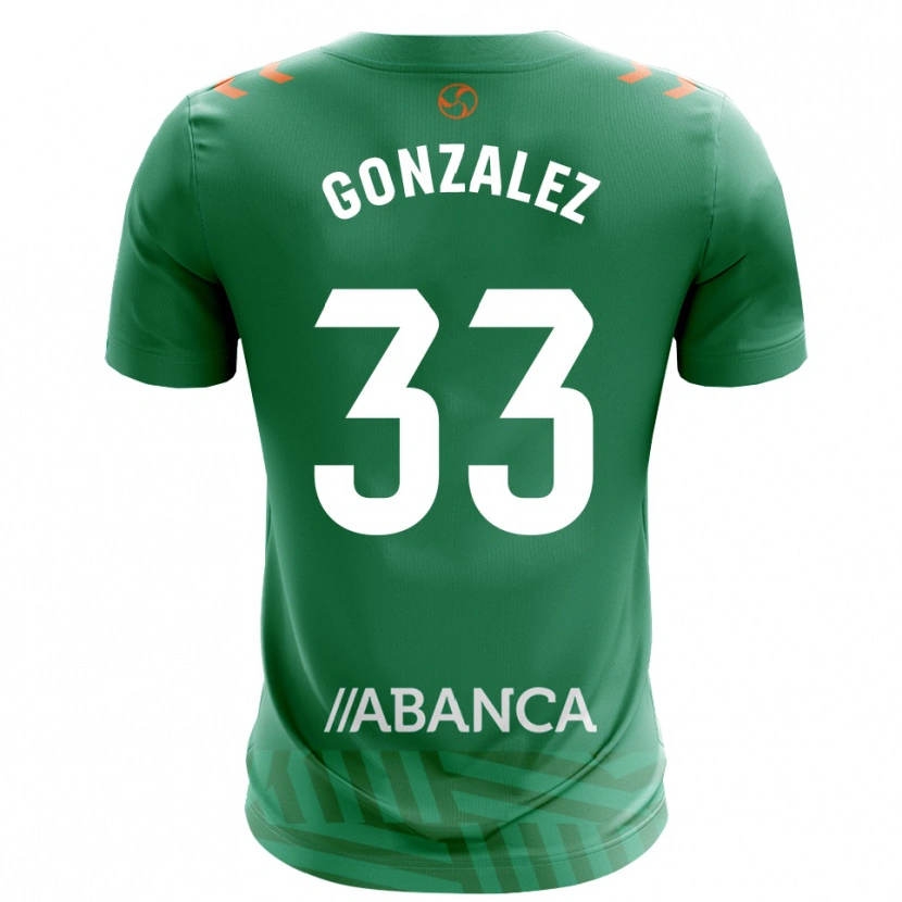 Danxen Børn Marcos González #33 Grøn Hvid Målmandstrøje 2025/26 Trøje T-shirt