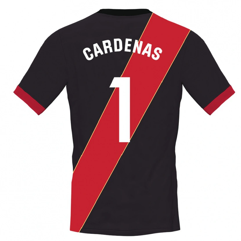 Danxen Børn Dani Cárdenas #1 Sort Rød Målmandstrøje 2025/26 Trøje T-shirt