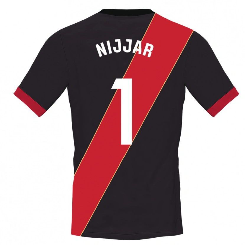Danxen Børn Tejpal Nijjar #1 Sort Rød Målmandstrøje 2025/26 Trøje T-shirt