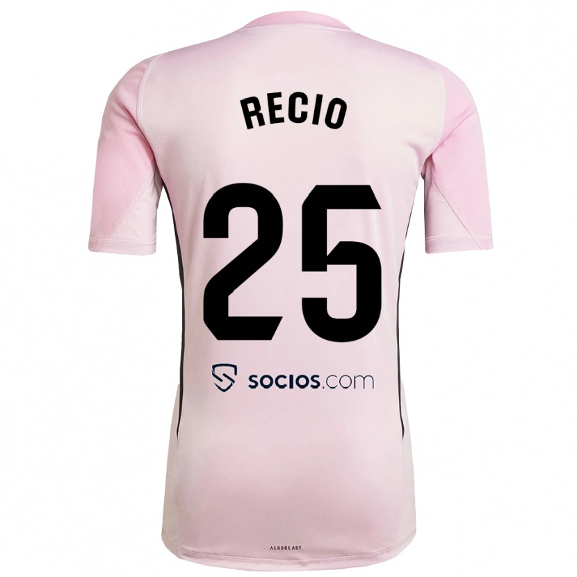 Danxen Børn Sergio Recio #25 Pink Sort Målmandstrøje 2025/26 Trøje T-shirt