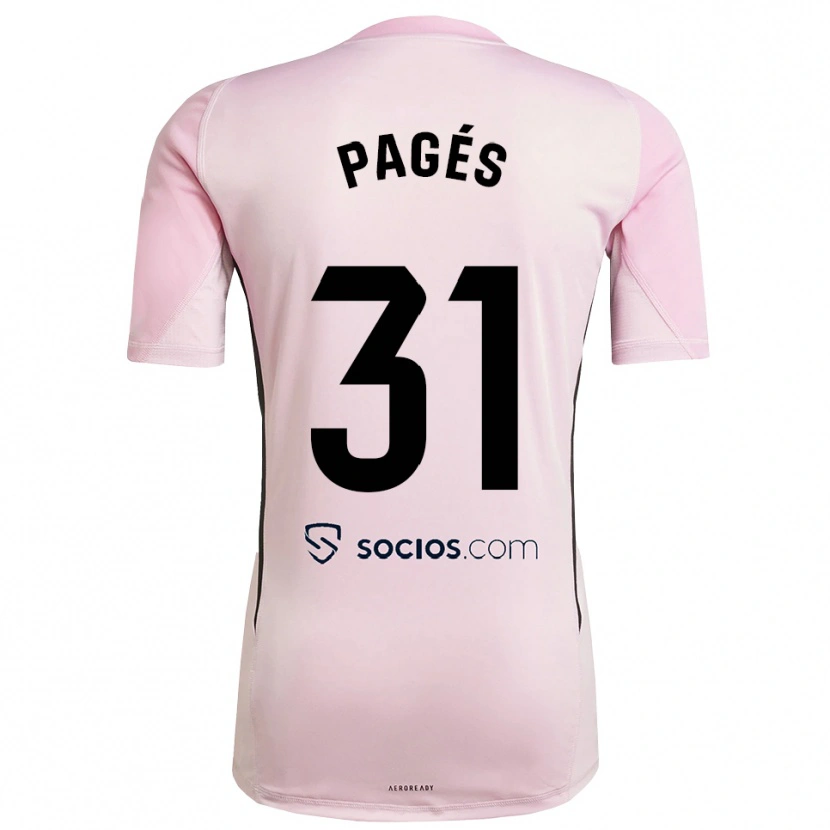 Danxen Børn Lukas Pagés #31 Pink Sort Målmandstrøje 2025/26 Trøje T-shirt